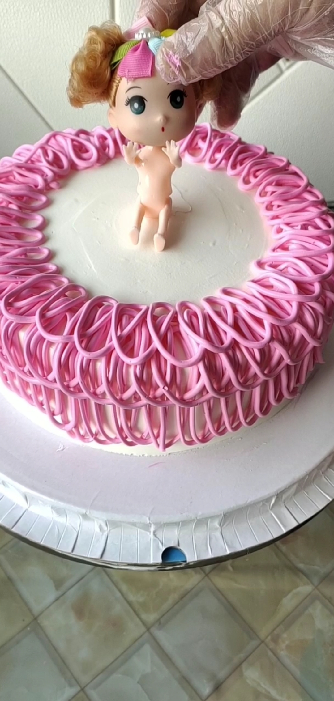 #自制家庭美食#小公主蛋糕制作