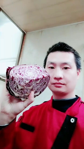 凉拌紫包菜丝
