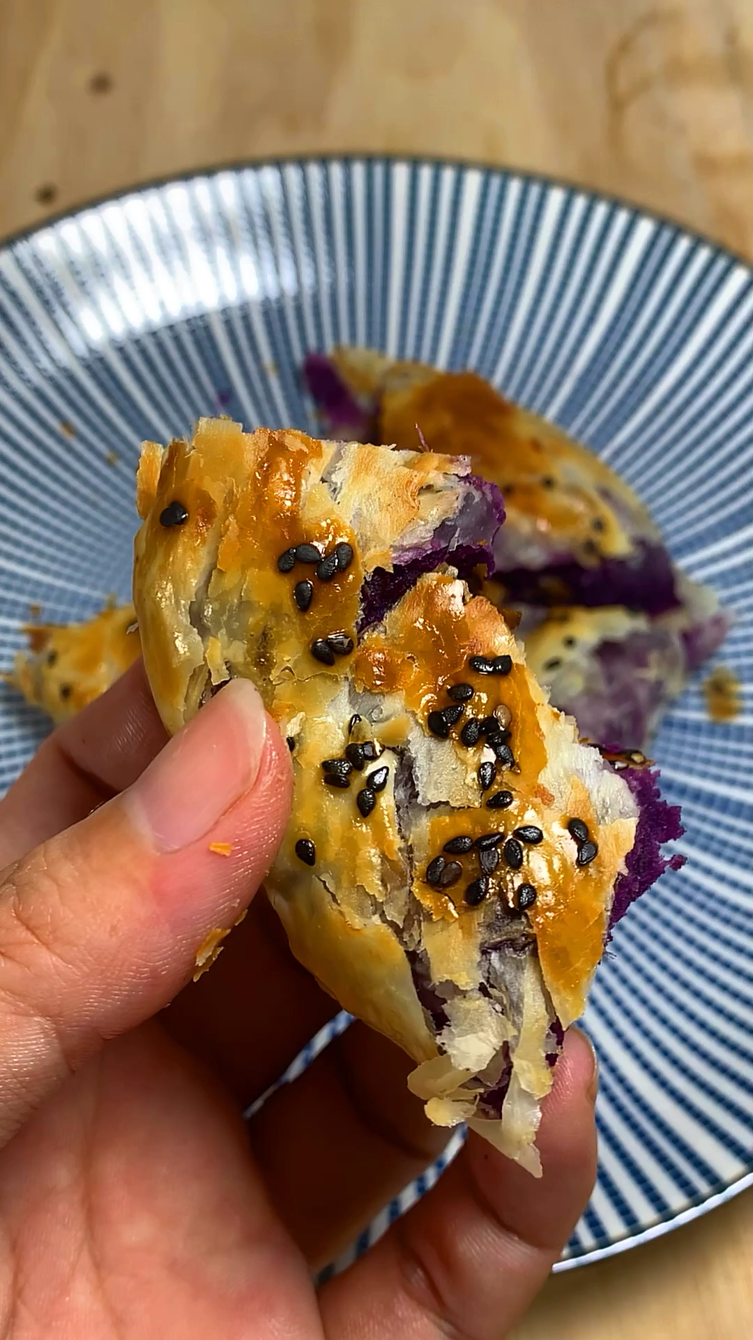 #这个国庆宅在家#紫薯香酥饼
