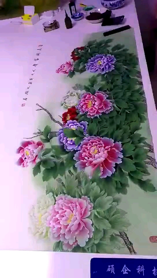 胡记领工笔牡丹