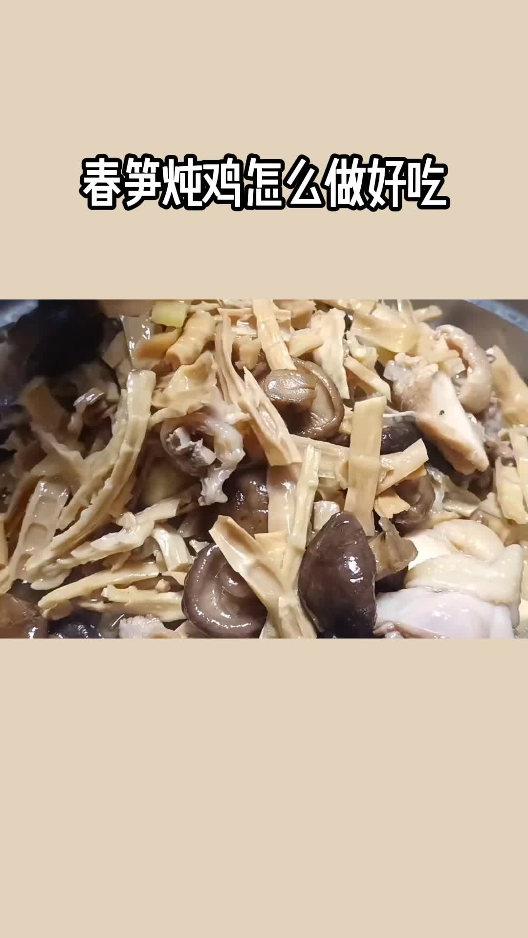 吃一口美味的春笋炖鸡,吃在嘴里,爽到心头
