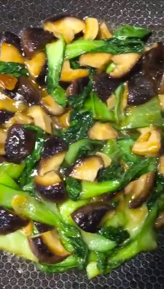 香菇油菜的家常菜做法