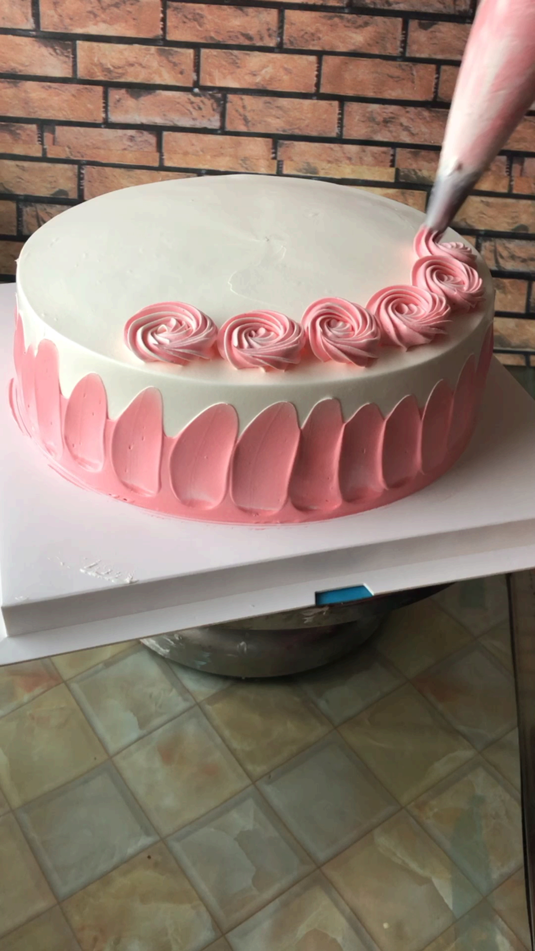 #生日蛋糕#简单款
