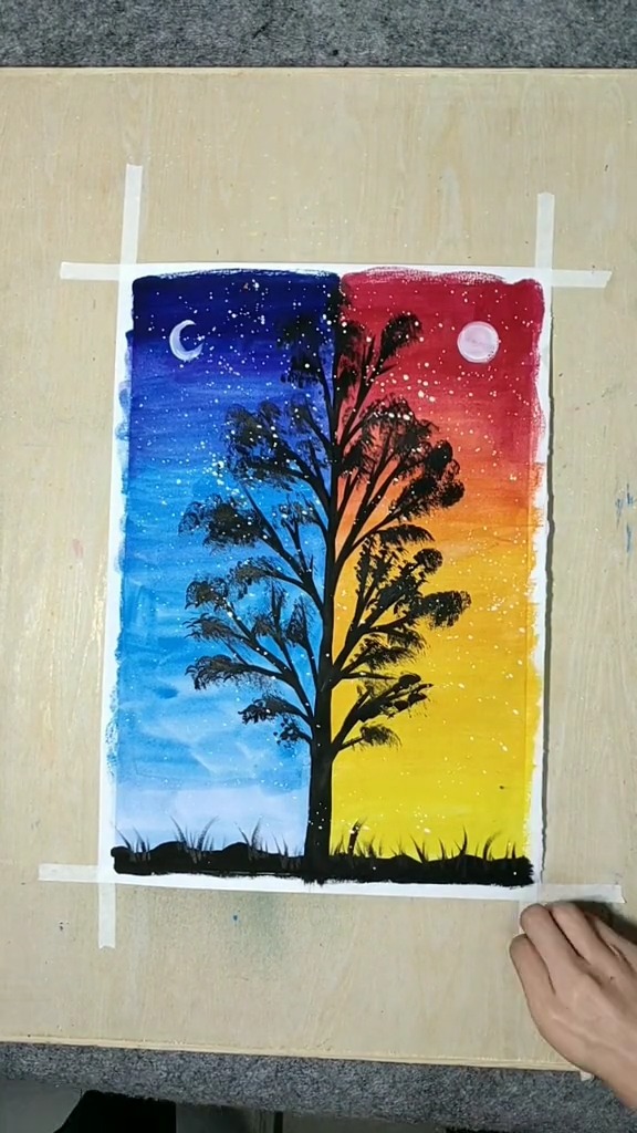 少儿水粉画,简单又好看,快学起来