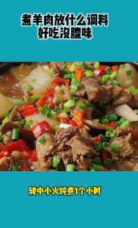 煮羊肉放什么调料好吃没膻味