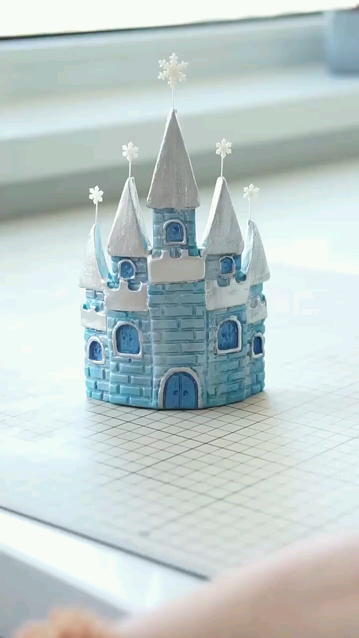 冰雪奇缘蛋糕里得城堡制作#奶油蛋糕#蛋糕#烘