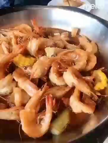 #舌尖上的乡村美食#阿田大虾!