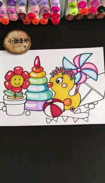 #全民正能量#小张老师画的简笔画,记忆儿时最爱的玩具,有和我一样喜欢回忆儿时记忆的吗?