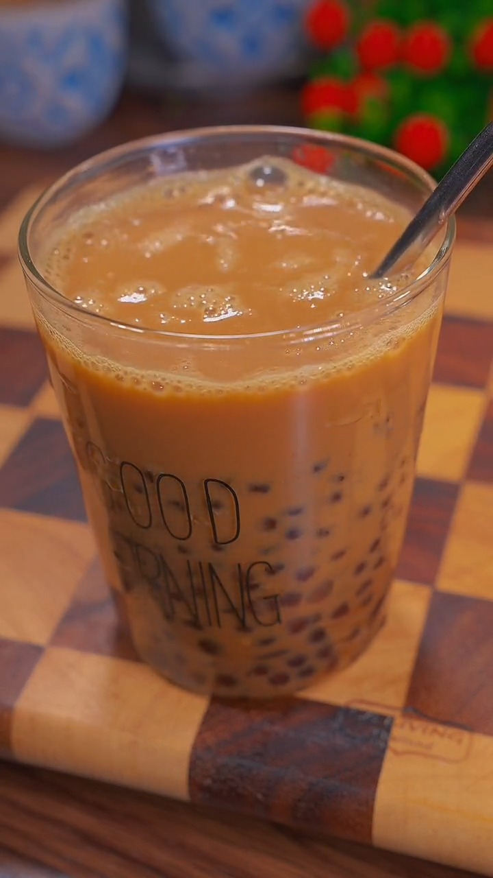 超简单的珍珠奶茶教程,Q弹好喝,学会再也不出去喝了