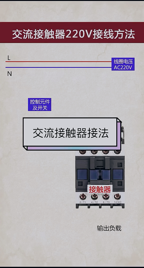 220和380V交流接触器接法!
