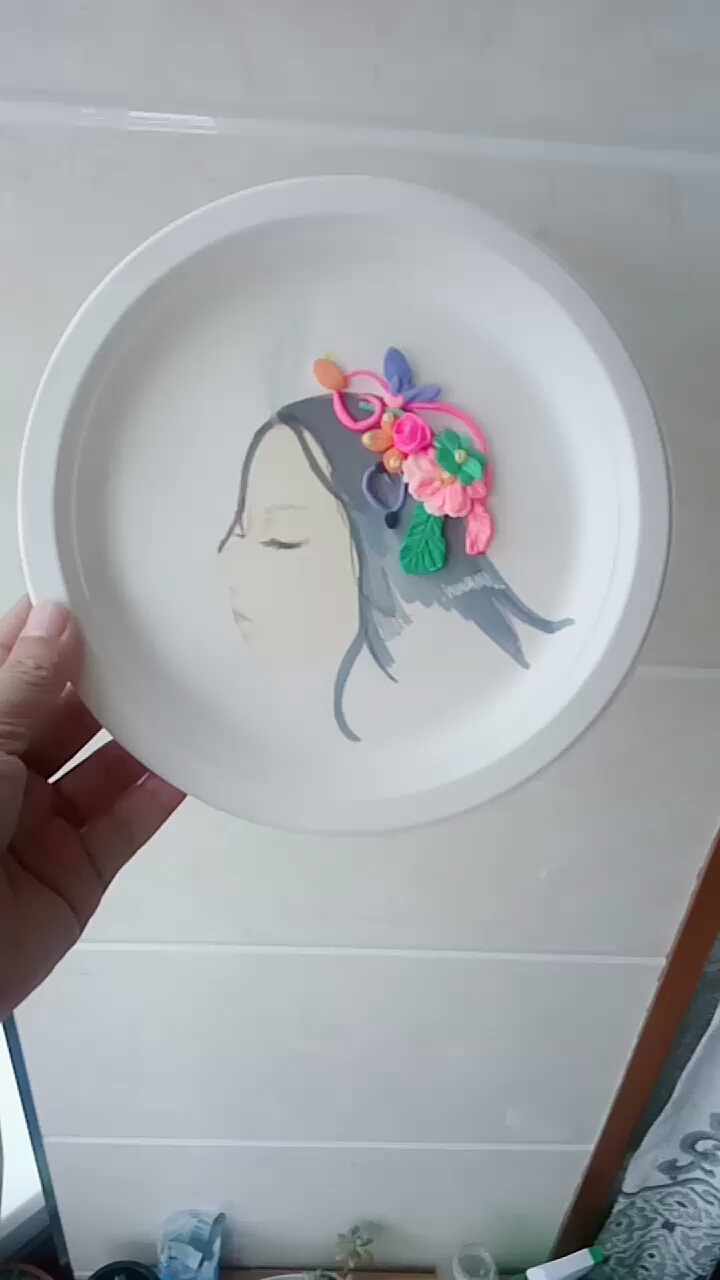 彩泥与纸盘子的邂逅