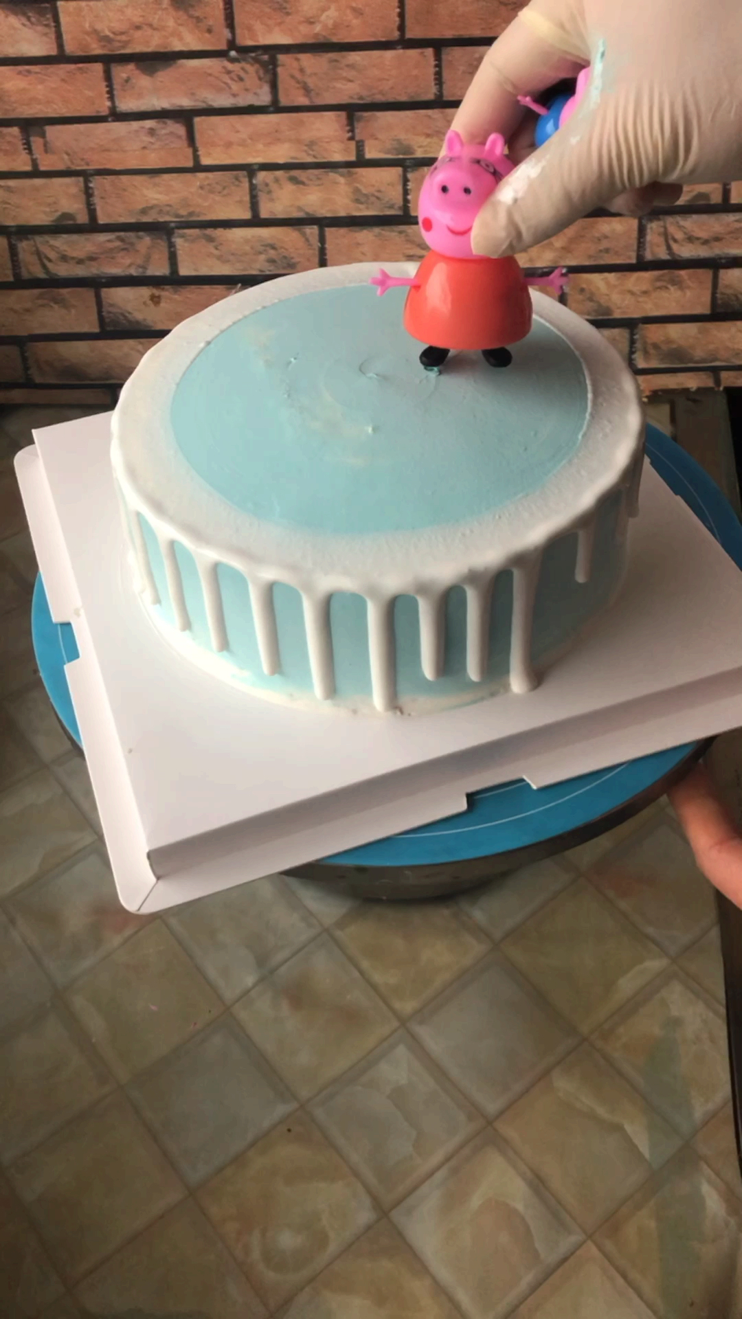 #生日蛋糕#小猪佩奇蛋糕制作