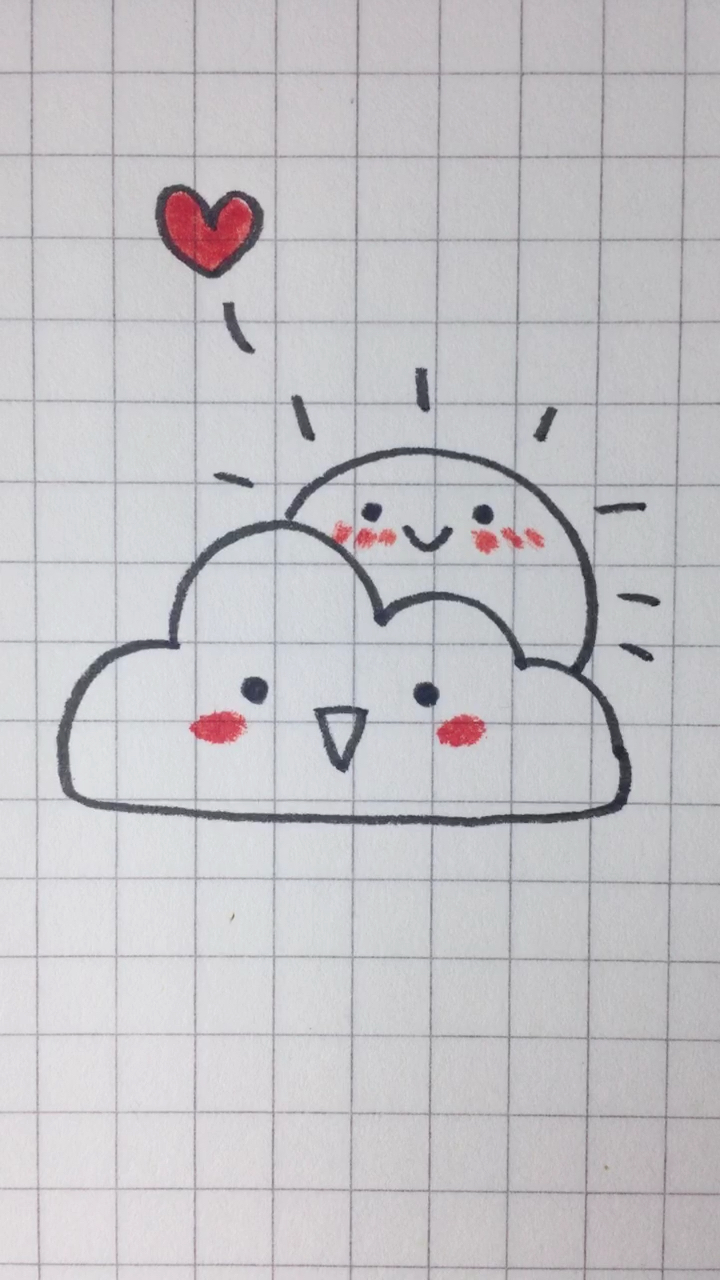 #画画原来如此简单#拯救不会画画的你～敲可爱简笔画