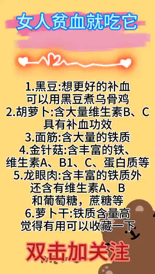 #我要上热门#女人贫血就吃它,觉得有用可以收藏一下。