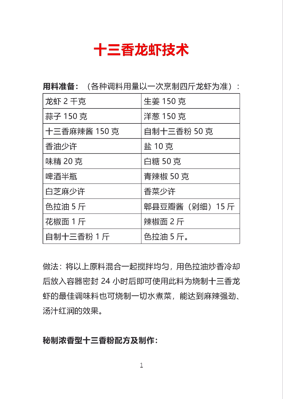 #过了腊八就是年#十三香龙虾技术,送给你。