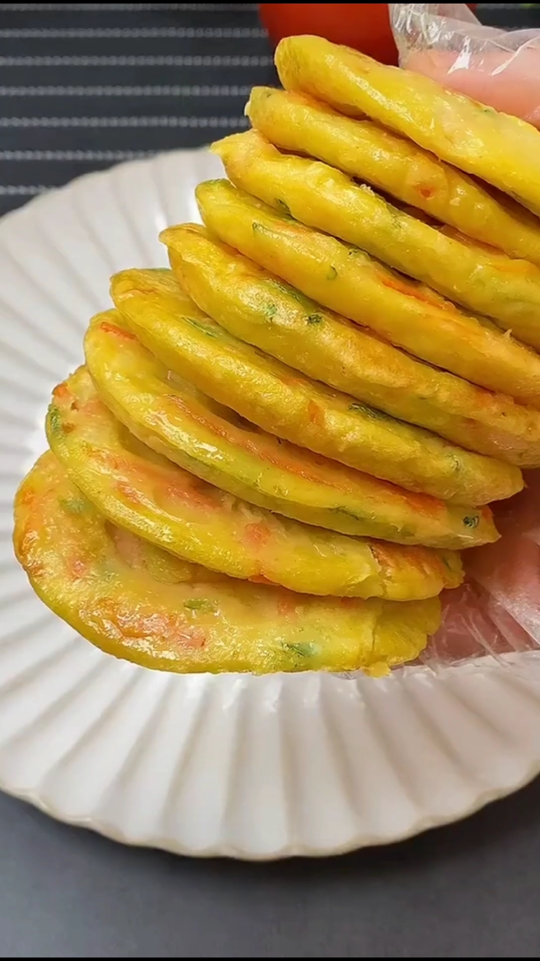#舌尖上的乡村美食#蔬菜饼之营养早餐。