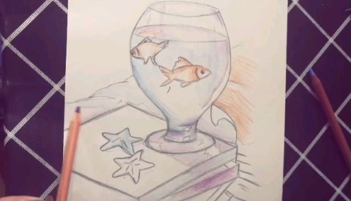 #每天分享简笔画#简笔画鱼缸