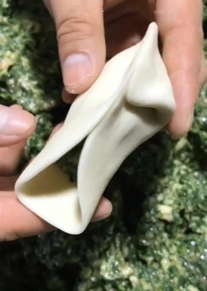 不会包饺子的看过来,教你饺子最简单好学的包法,慢动作教你学会