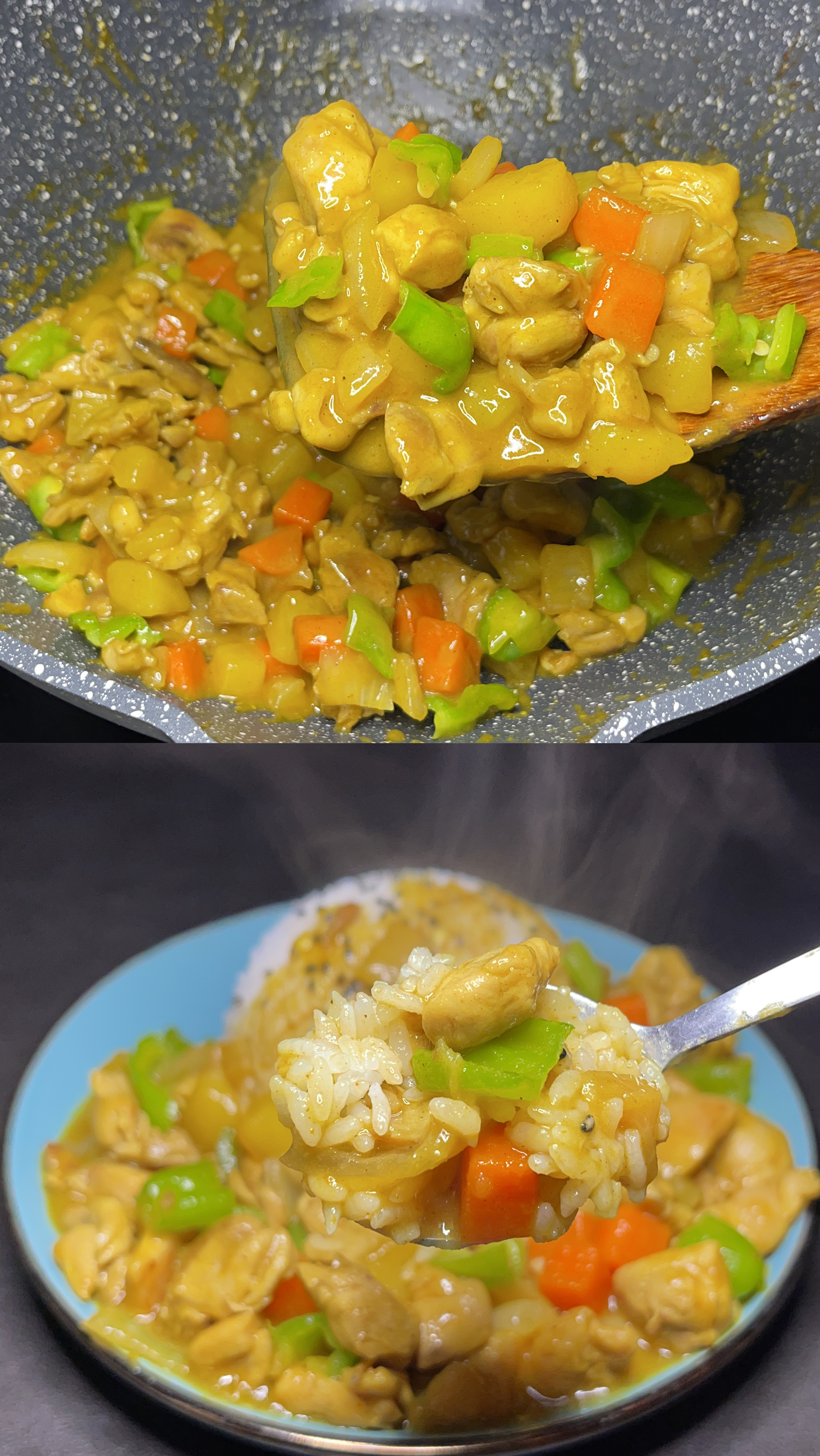 #咖喱饭#原来咖喱鸡肉饭的做法这么简单，色香味俱全