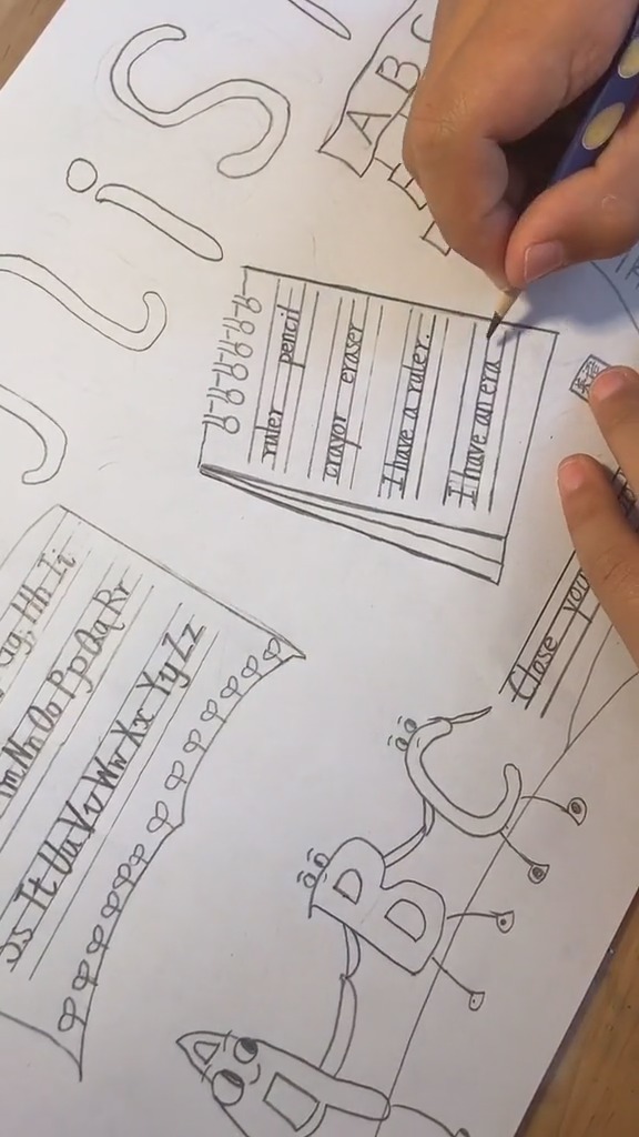 三年级第一单元英语小报#英语启蒙 #手抄报