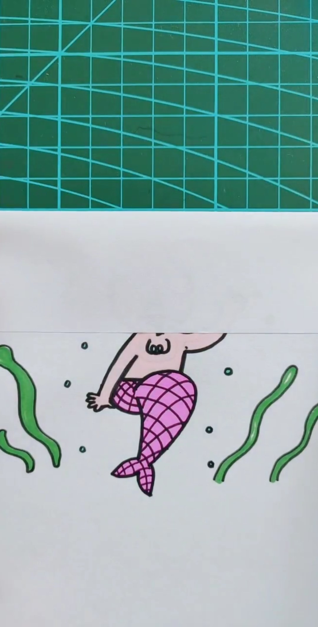 #美人鱼#美人鱼简笔画
