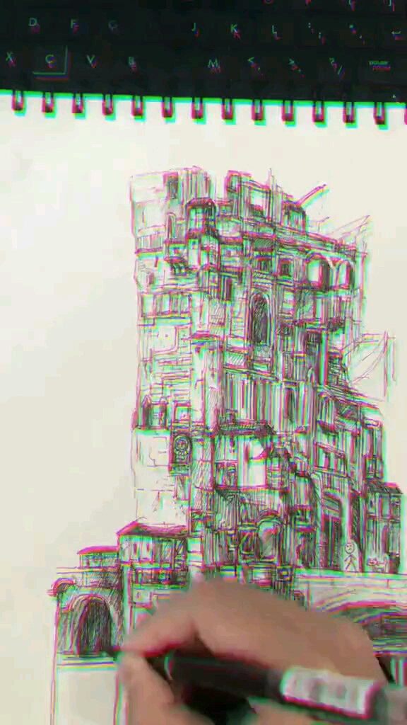 今天教大家如何画背景#简单的画画教学 @ @艺创少儿美育-晴天老师 @爱心觉罗果