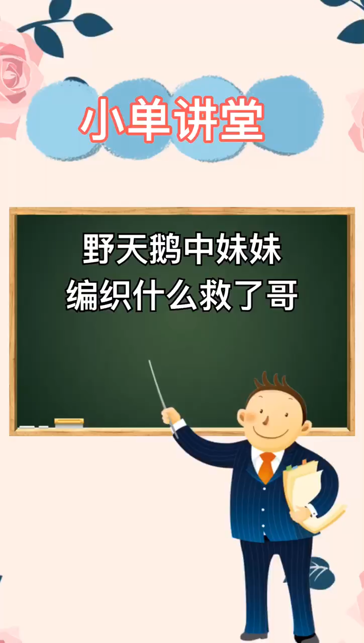 野天鹅中妹妹编织什么救了哥