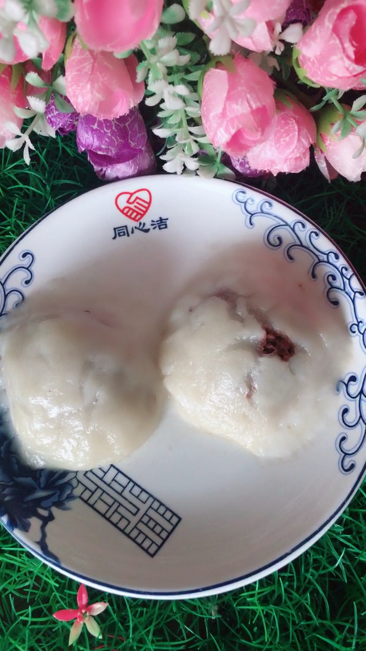 减肥第二十二天早餐,东北粘豆包好吃
