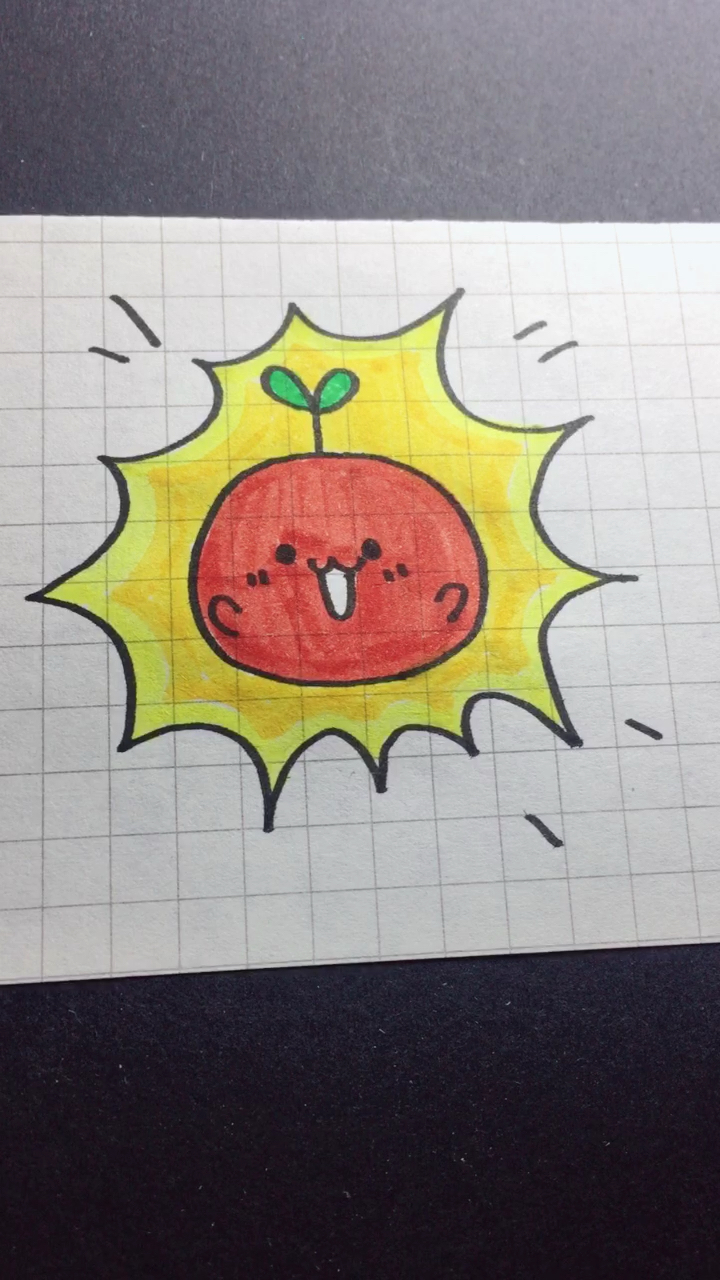 #画画原来如此简单#团子你怎么变太阳了～