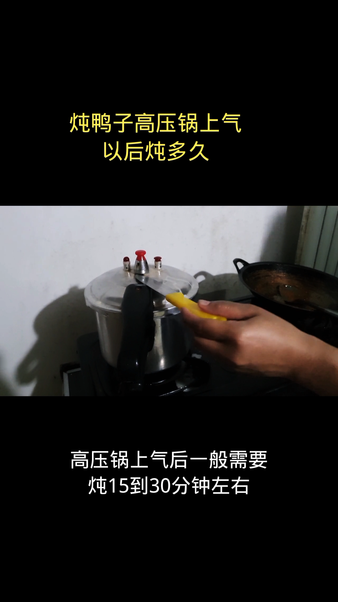 炖鸭子高压锅上气以后炖多久