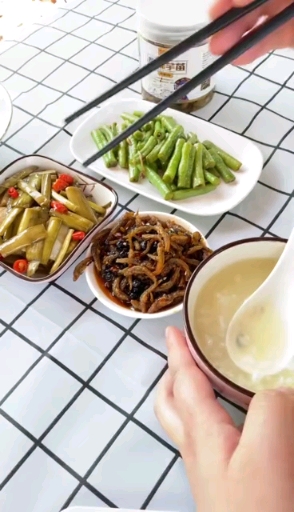 #自制美食#白粥配酸菜