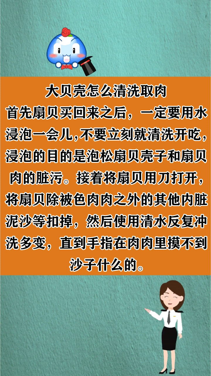 大贝壳怎么清洗取肉