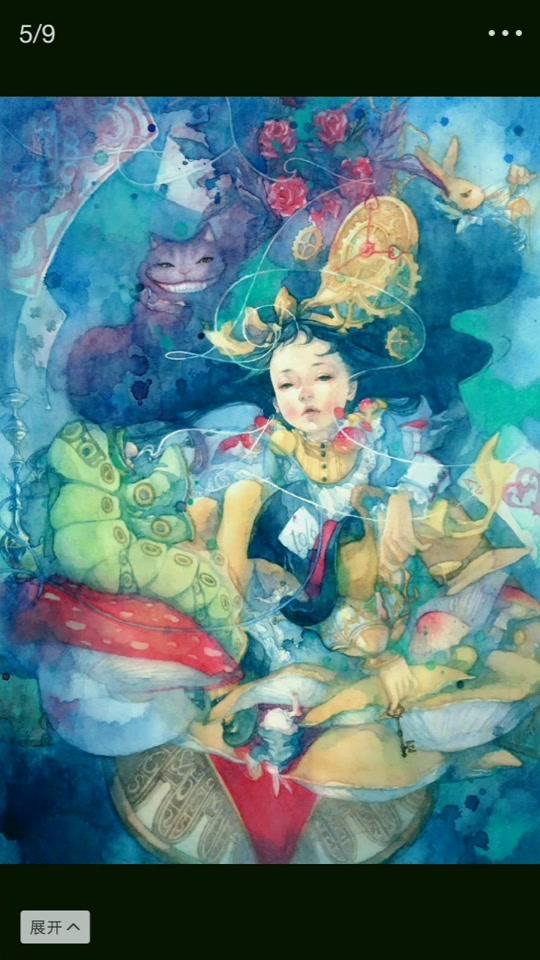 日本插画师 Taupe Syuka 绘画作品  |  这个风格也喜欢#插画 #爱丽丝 #爱
