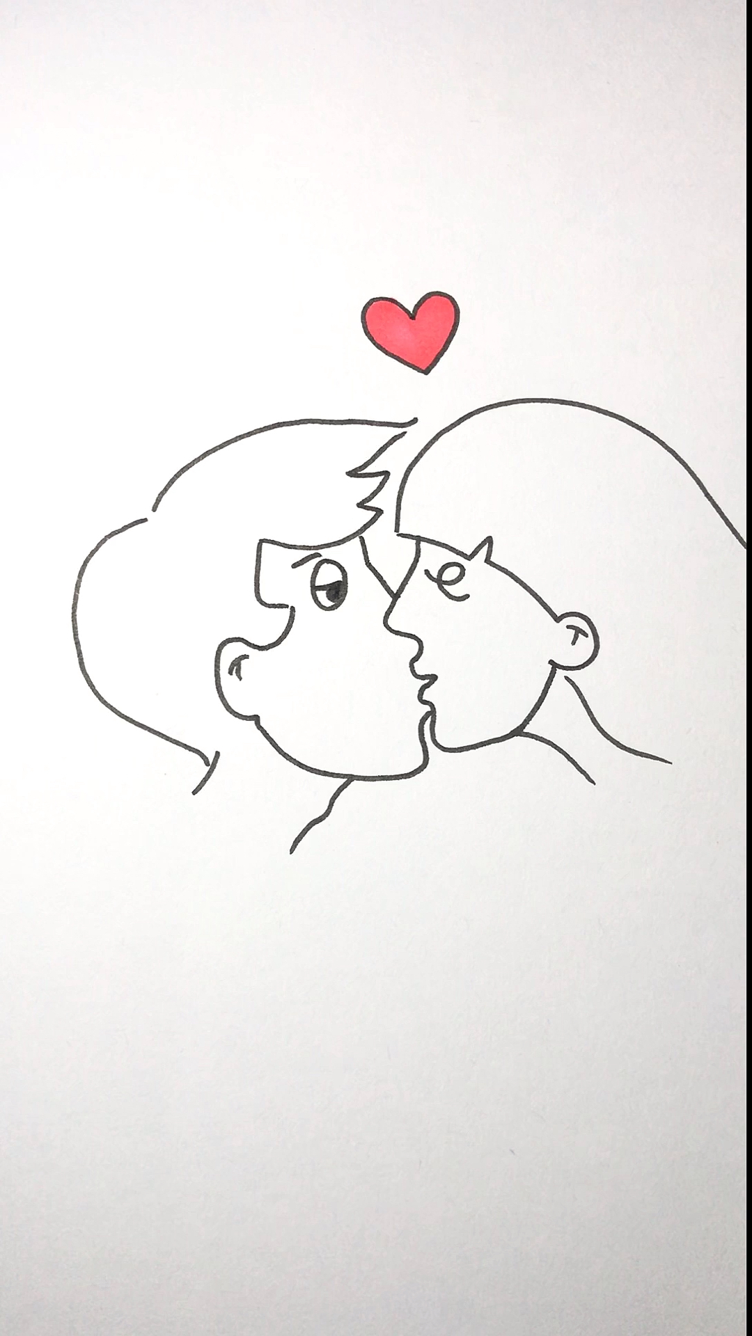 #简笔画#用Love画情人节告白简笔画,学会大胆去告白吧