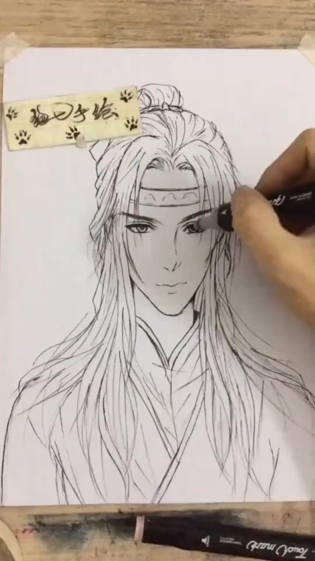 #明星娱乐#大神手绘动漫人物,上完色的那一刻,我被帅晕了!