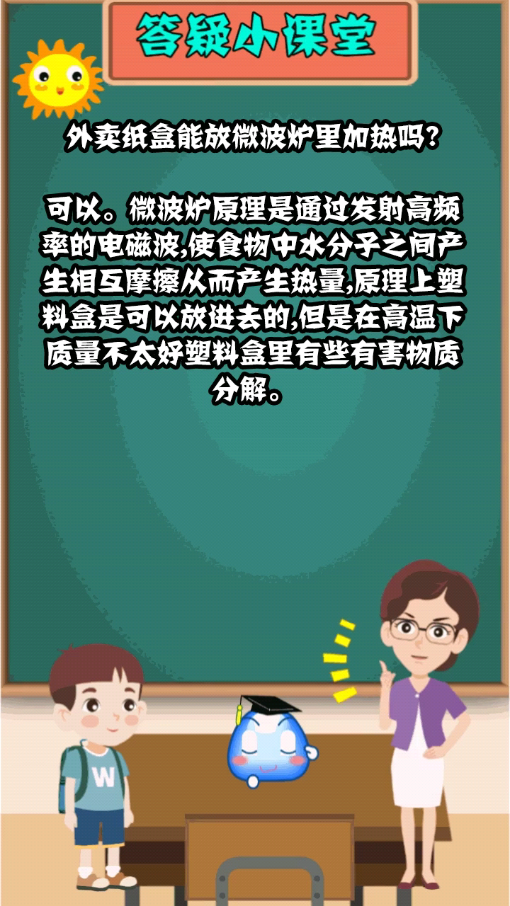 外卖纸盒能放微波炉里加热吗?