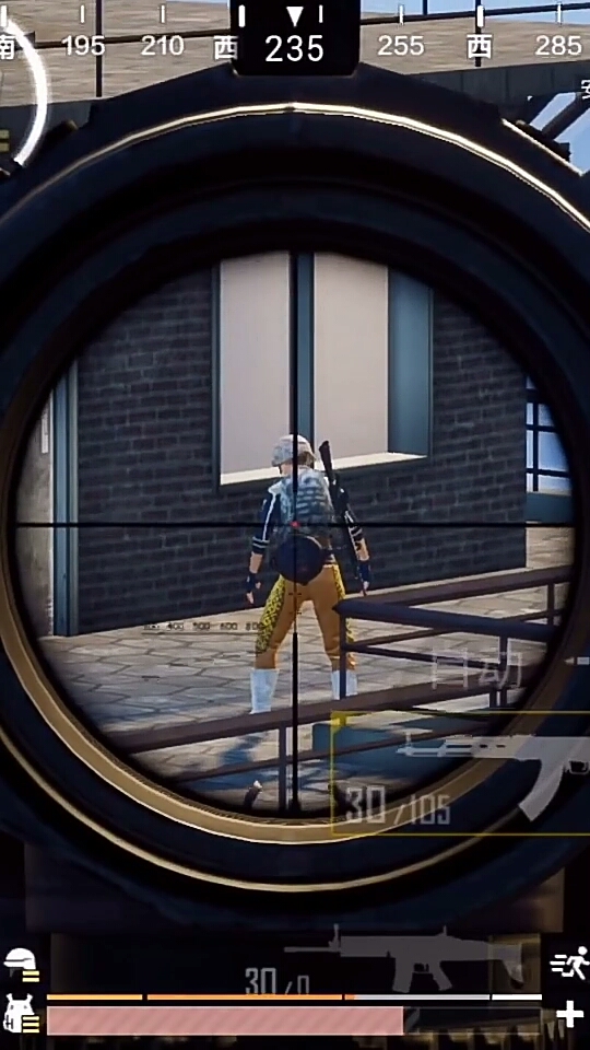 刺激战场视角最好的一个点,对面兄弟懵逼了!