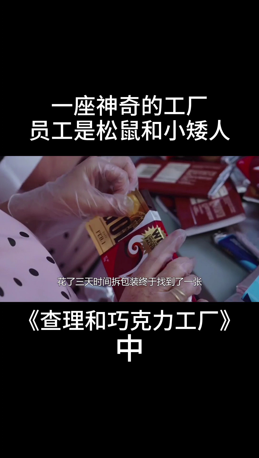 一座巨大的工厂,生产着全世界最好吃的巧克力,可是员工却是松鼠和小矮人