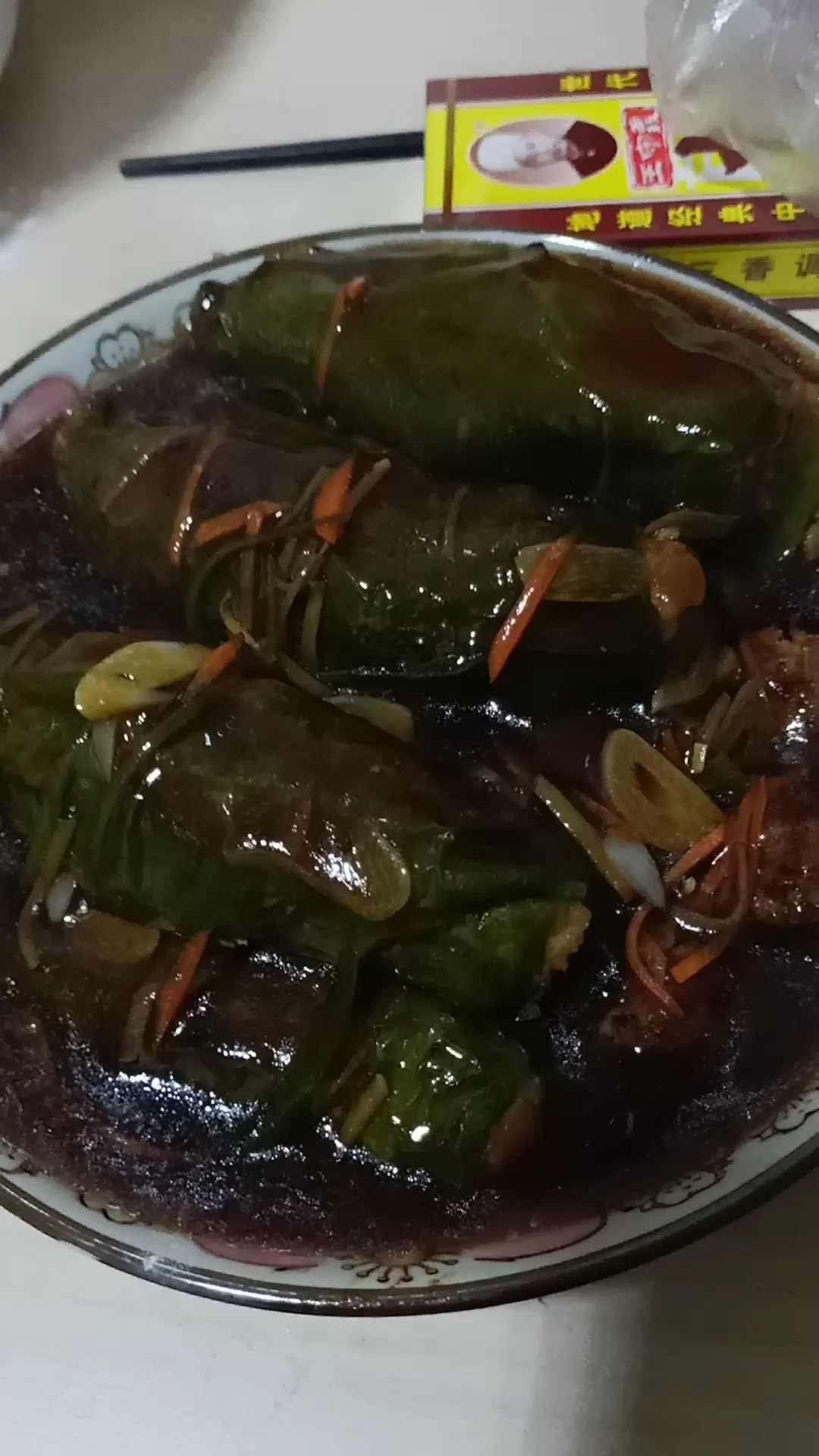 尖椒包肉,滑子蘑炒土豆片