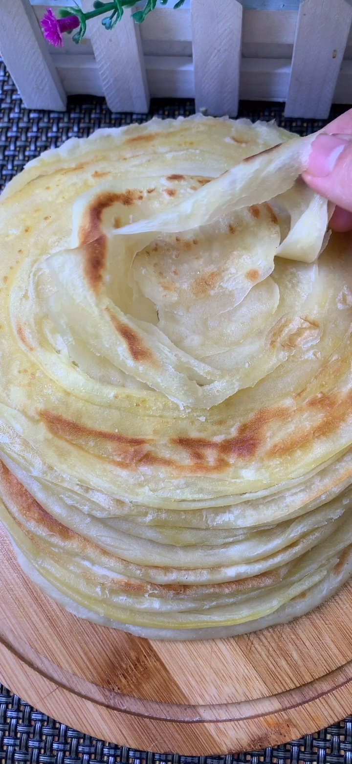 #自制美食#家常烙饼这样做 凉了也不硬
