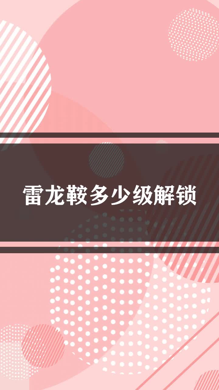 雷龙鞍多少级解锁