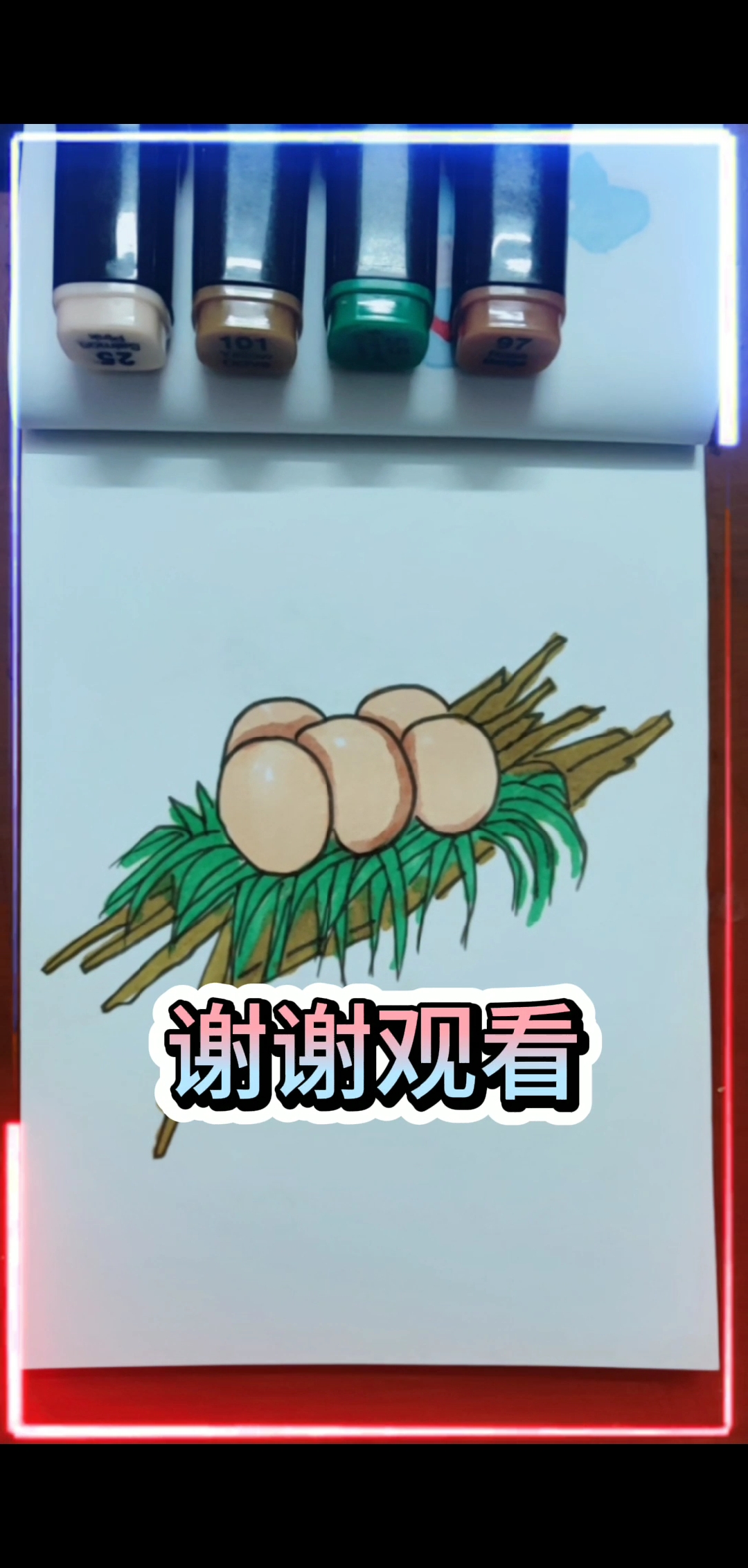 #创意简笔画#教你画一堆鸡蛋,一起来画一画吧