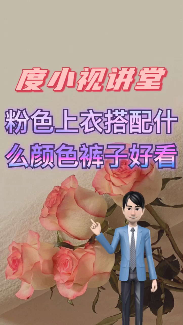 粉色上衣搭配什么颜色裤子好看