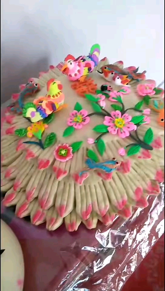 这是结婚时候做枣糕