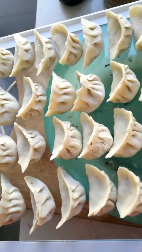 第一次包饺子