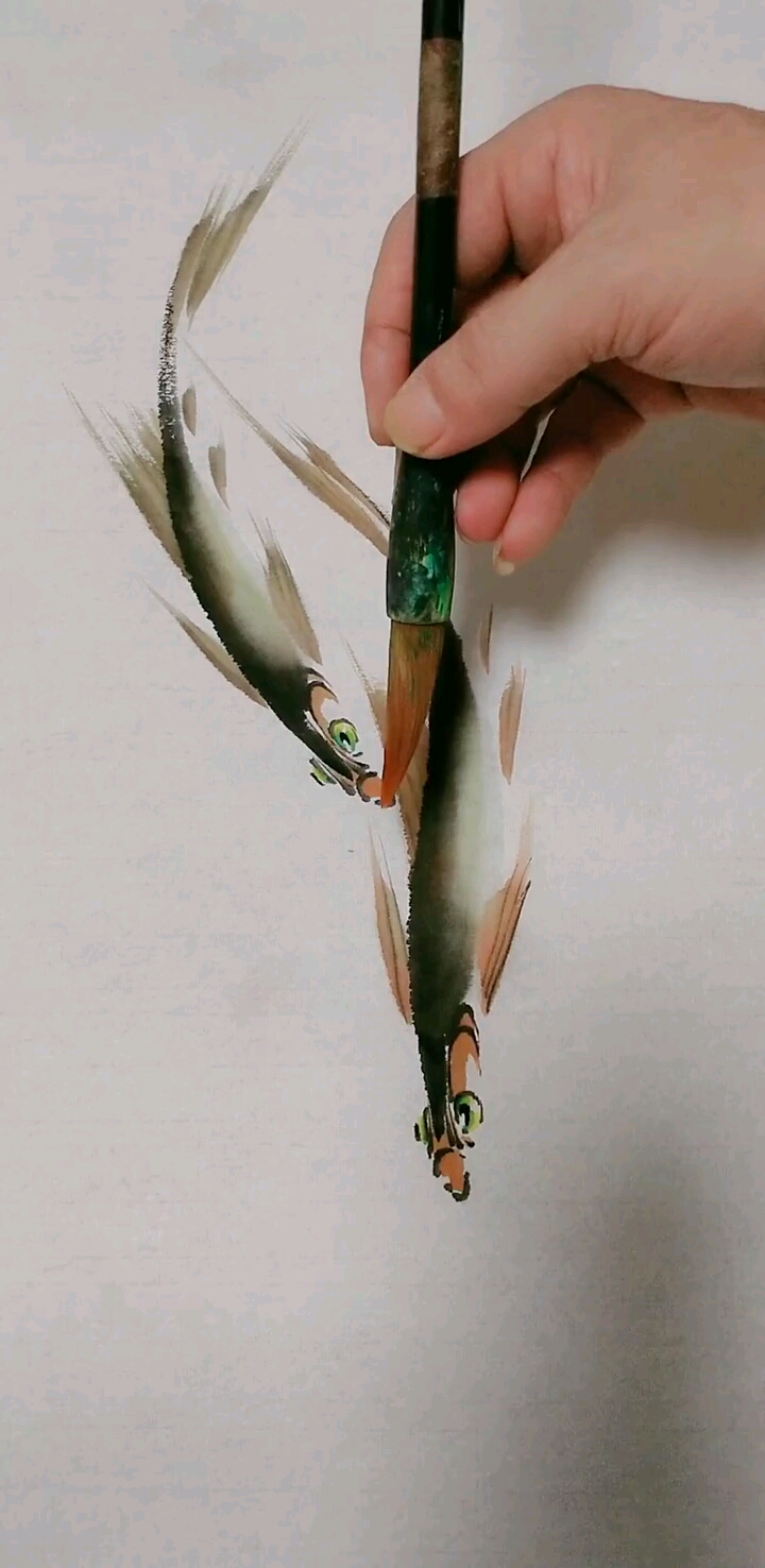 #我要上热门#一笔成鱼