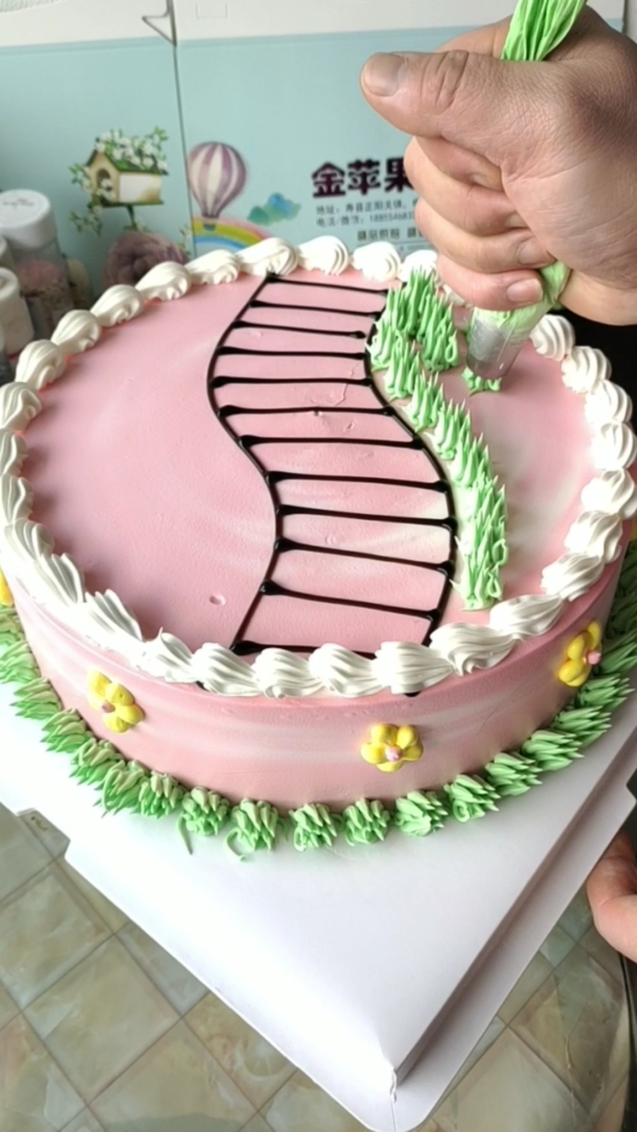 #生日蛋糕#托马斯蛋糕制作