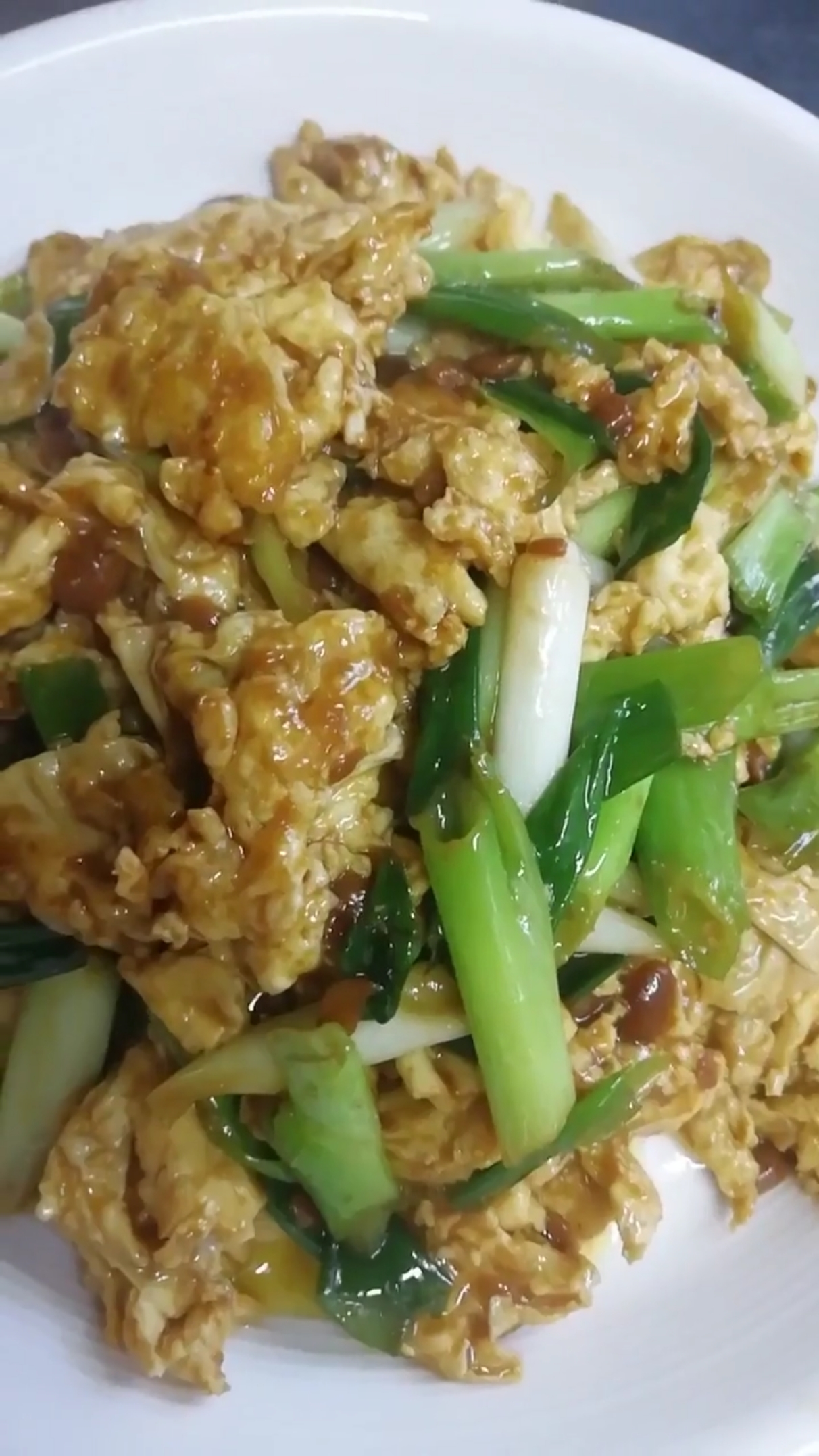 #劳动最光荣#小葱酱鸡蛋制作过程第二步分解，接上个视频继续分享