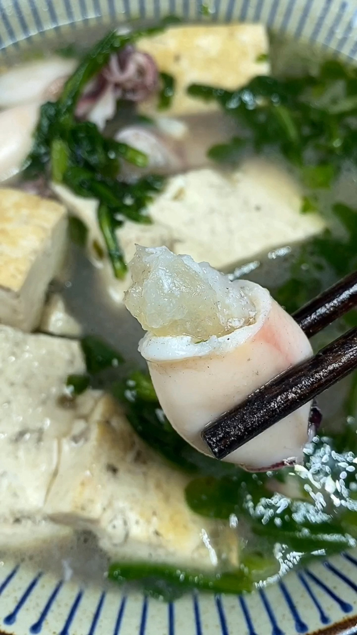 #宅家美食PK赛#下雨天做个笔管炖豆腐吧鲜嫩可口