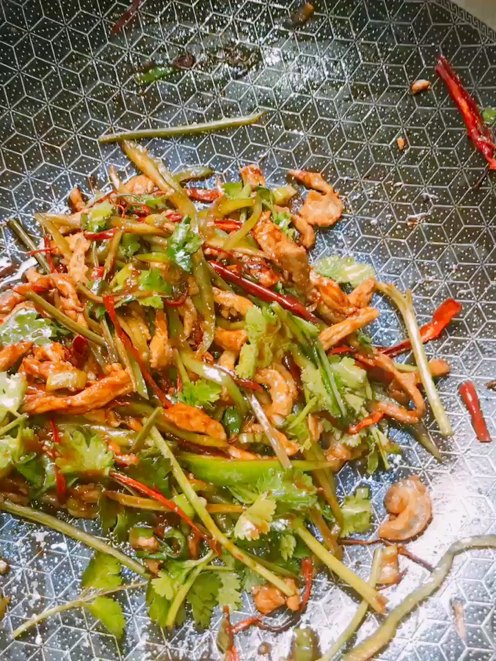 香辣肉丝炒饭